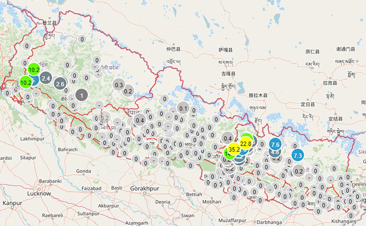 मनसुनी वायुको प्रभाव देशभर यथावत