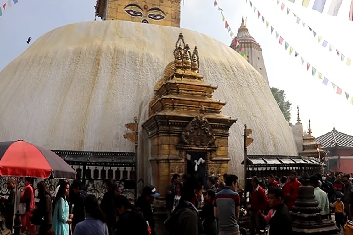 लुम्बिनी, स्वयम्भू, बौद्धलगायत तीर्थस्थलमा बौद्ध अनुयायीको घुइँचो